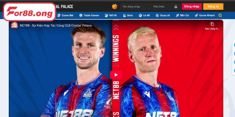 Ảnh hưởng và chuẩn mực mới từ lần hợp tác của NET88 và Crystal Palace F.C